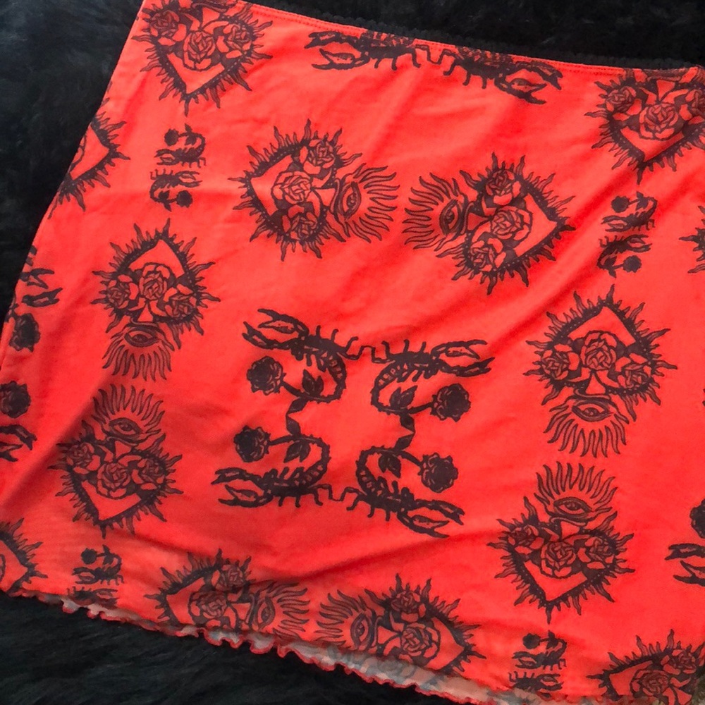 Dolls kill high waisted mini skirt, only worn once